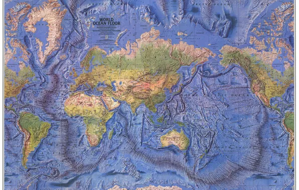 Картинка земля, мир, карта, материки, атлас, океаны