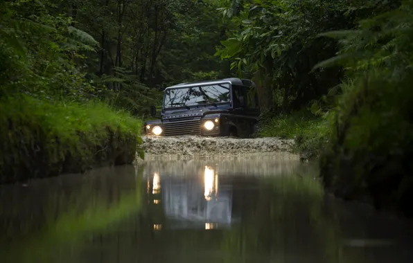 Картинка волна, Land Rover, Defender, 2013, Defender 90