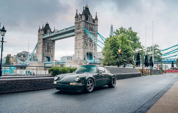 Картинка 911, Porsche, sports car, London Bridge, Theon Design Porsche 911