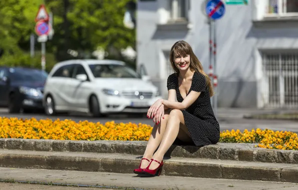 Девушка, город, улица