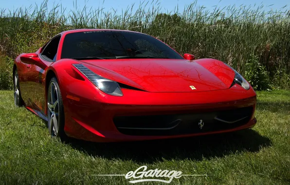 Картинка ferrari, 458, italia, egarage