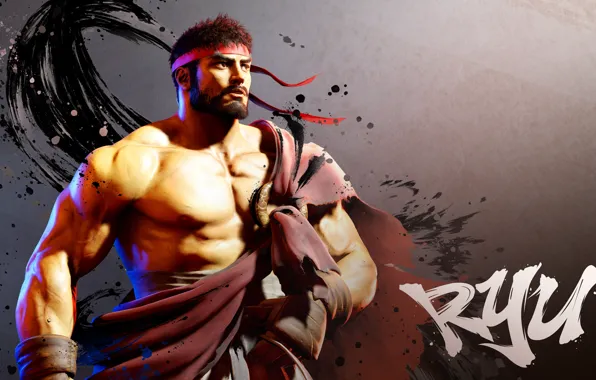 Картинка Мужчина, Game, Capcom, Ryu, Street Fighter 6