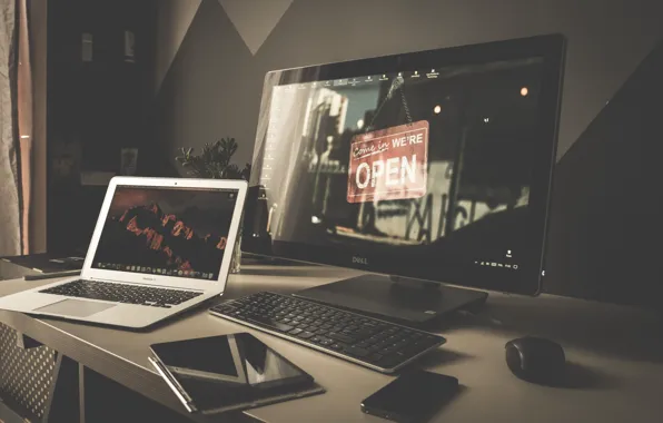 Картинка Desktop, Wallpaper, Room, Computer