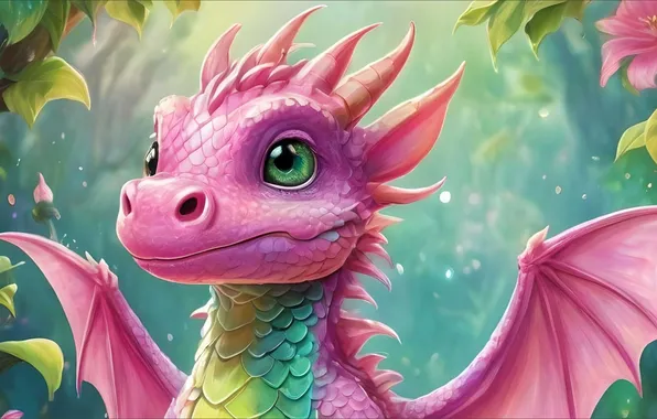 Улыбка, рендеринг, дракон, ART, Арт, smile, render, dragon