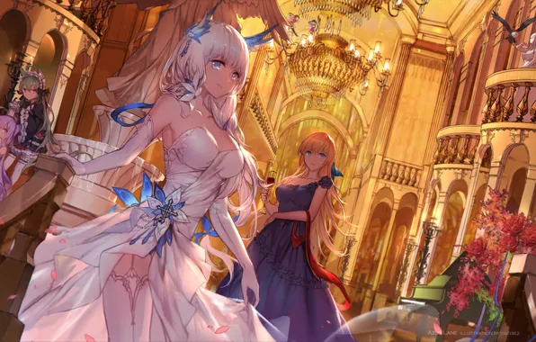 Девушки, Azur Lane, Бал