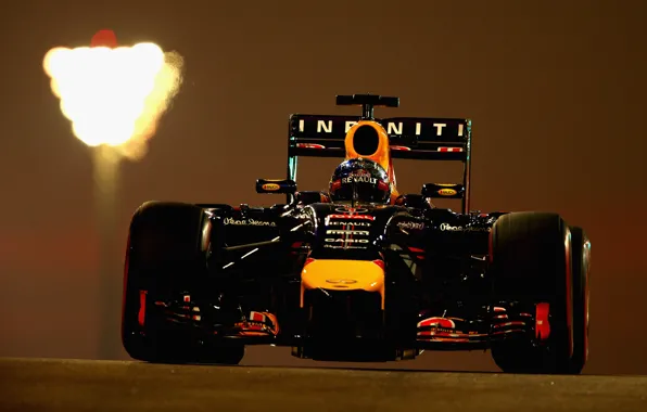 Закат, Formula 1, Vettel