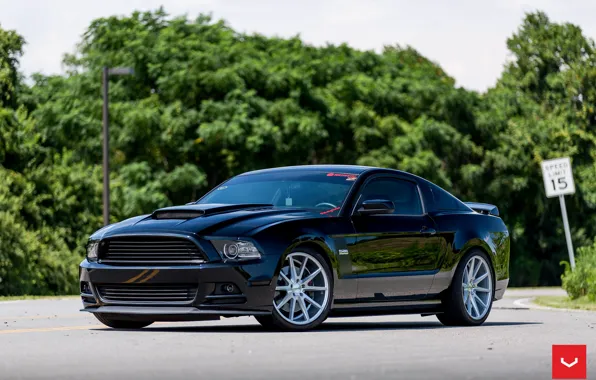 Картинка mustang, wheels, ford, vossen