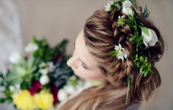 Девушка, цветы, букет, фокус, ракурс, phographer, Яна, Galina Tcivina