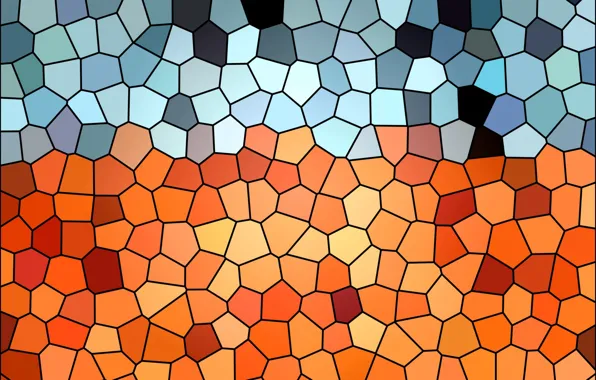 Абстракция, фон, blue, orange, stained glass