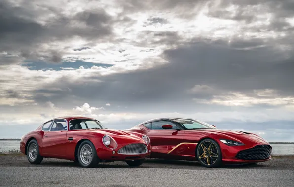 Картинка облака, Aston Martin, красные, Zagato, 2020, DB4 GT Zagato Continuation, DBS GT Zagato