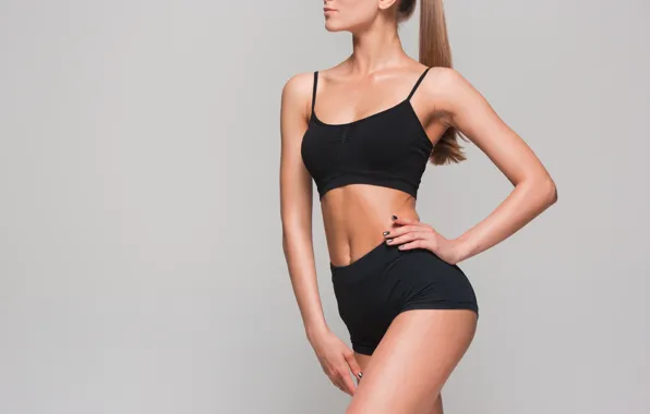Sexy, pose, fitness body