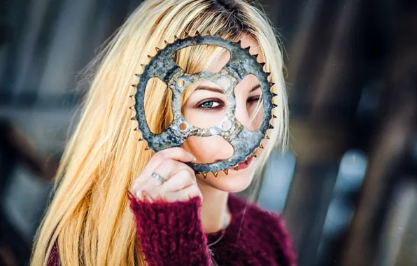 Взгляд, глаз, макияж, свитер, Veronica