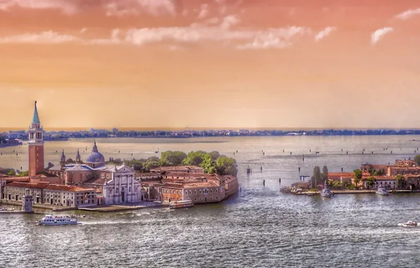 Картинка острова, дома, Италия, Венеция