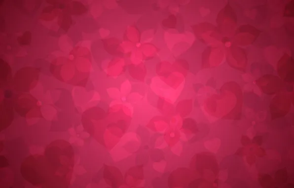 Розовый, обои, сердце, текстура, сердечки, цветы. фон