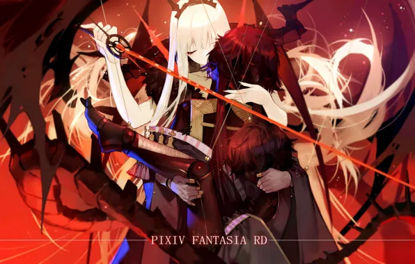 Аниме, арт, Pixiv Fantasia