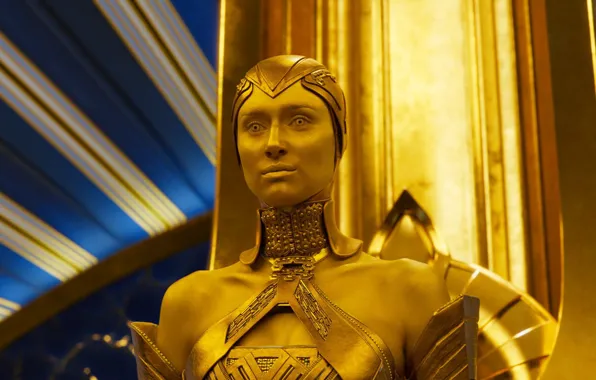 Cinema, golden, woman, yellow, alien, movie, film, Guardians of the Galaxy