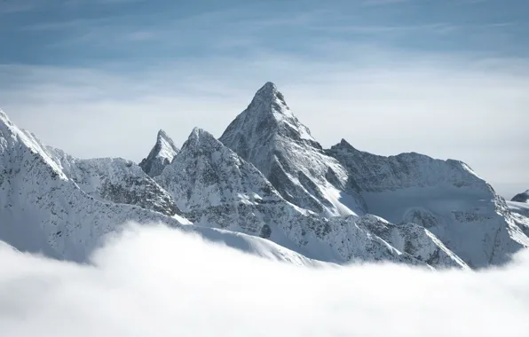 Картинка winter, mountain, summit, glacier