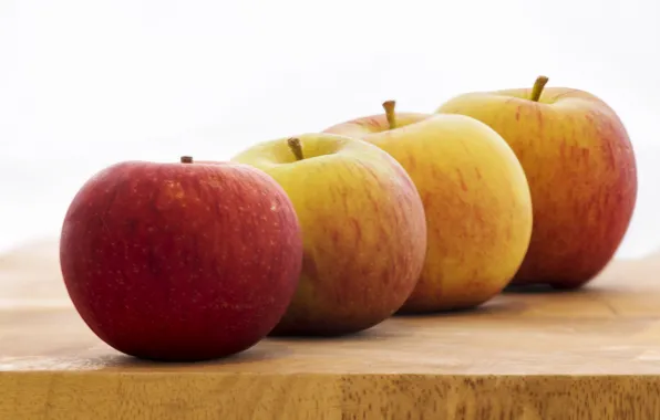 Картинка фон, яблоки, фрукты