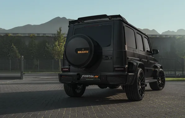 Mercedes-Benz, Brabus, вид сзади, AMG, G-Class, Gelandewagen, G63, Widestar