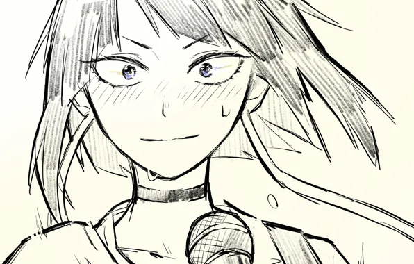 Взгляд, арт, Моя геройская академия, My Hero Academia, Boku No Hero Academia, Jirou Kyouka
