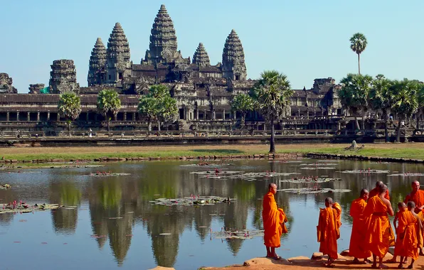 Картинка храм, Камбоджа, древние цивилизации, Ангкор-Ват, Temple Angkor Wat