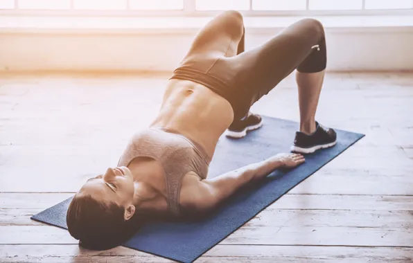 Картинка girl, workout, fitness, abs