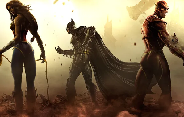 Batman, Fighting, PS3, Game, Flash, Injustice, Wonder women, Xbox360