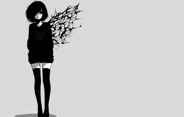 Девушка, фон, Tokyo Ghoul, Токийский гуль