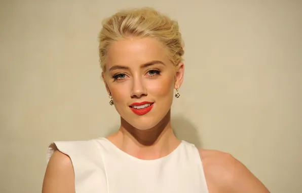 Взгляд, девушка, поза, волосы, макияж, girl, Amber Heard, face