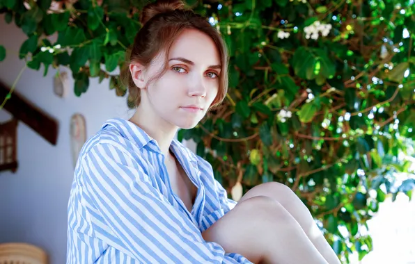 Model, brunette, outside, gorgeous, photoshoot, posing, beautiful face, pretty eyes
