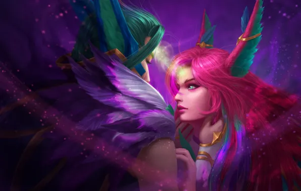 Игра, существа, двое, гипноз, League of Legends, Лига Легенд