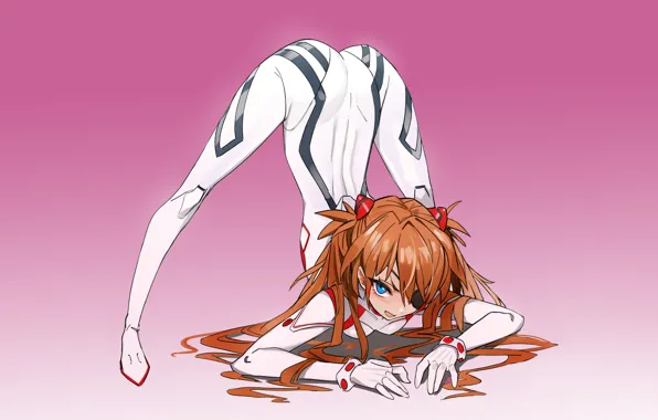 Girl, sexy, ass, long hair, anime, blue eyes, beautiful, pretty