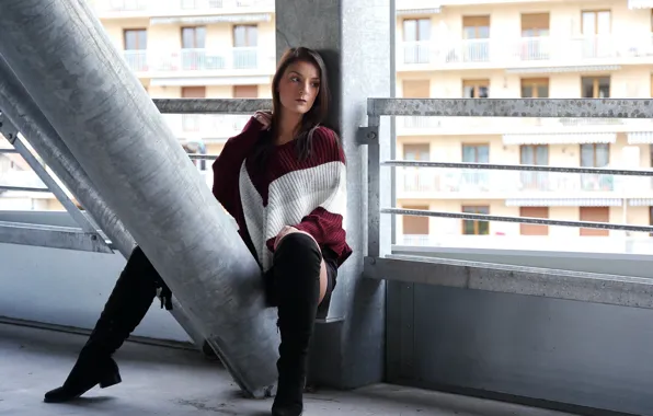 Девушка, поза, Cécile