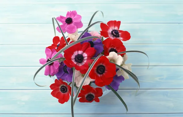 Цветы, красный, стол, букет, flowers, beauty, композиция
