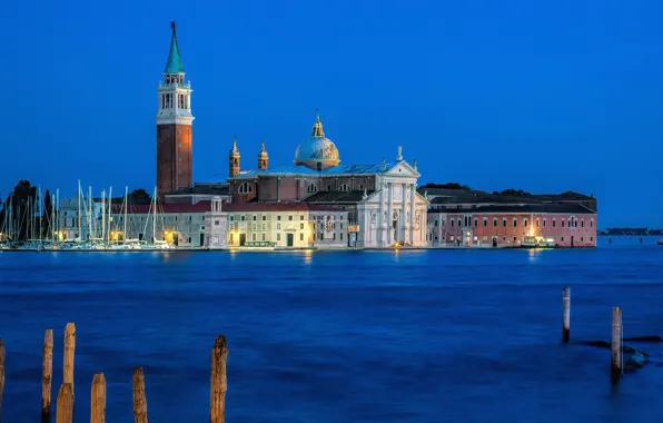 Картинка вода, остров, здания, дома, Италия, Венеция, Italy, Venice