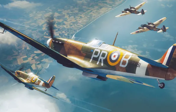 Истребитель, Великобритания, Supermarine Spitfire, Raf, Spitfire Mk.IIa, Adam Tooby
