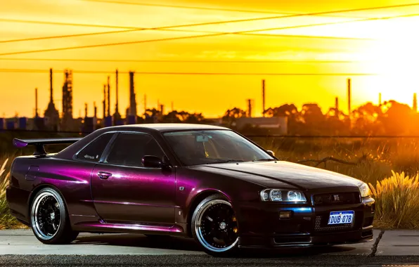 Картинка Nissan, GT-R, Skyline, BNR34, V-spec