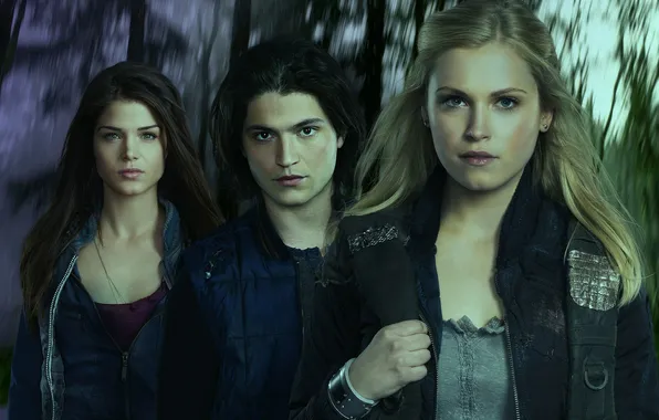 Картинка Marie Avgeropoulos, Сотня, The 100, Eliza Taylor, Thomas McDonell