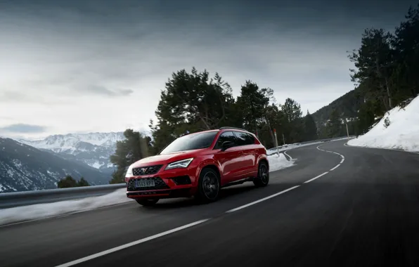 Картинка горная дорога, SUV, Seat, Cupra, Ateca, 2019