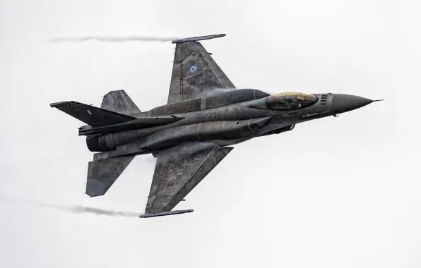 Картинка полет, истребитель, кабина, F-16