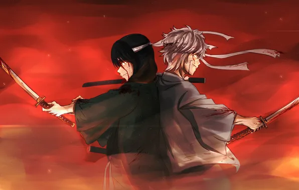 Парень, парни, друзья, самураи, Gintama, Гинтама