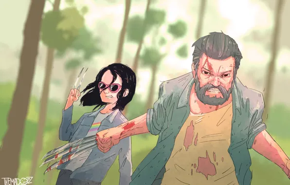 Hugh Jackman, Logan, art, wolverine, x-23