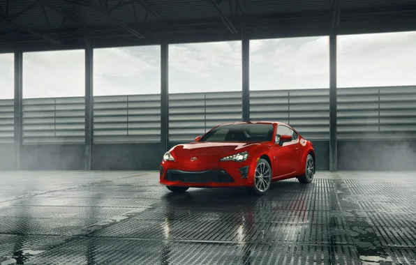 Отражение, транспорт, автомобиль, помещение, Toyota 86