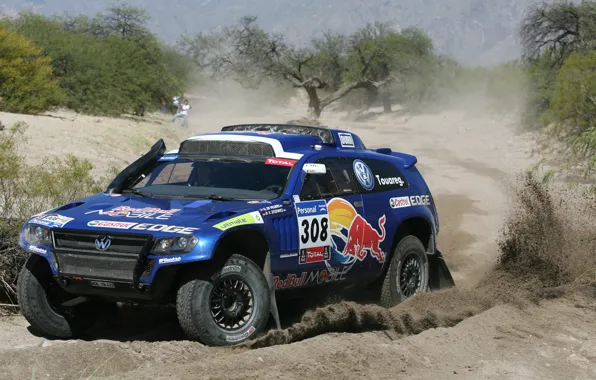 Volkswagen, Поворот, Touareg, Rally, Dakar, Внедорожник, Туарег, Дакара