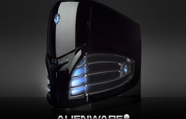 Свет, дизайн, знак, неон, Alienware, системный блок