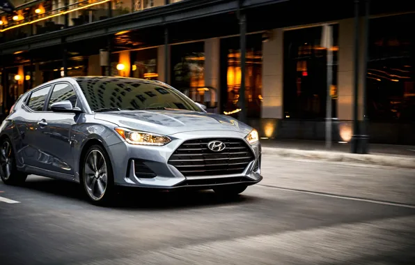 Hyundai, вид спереди, хэтчбек, 2018, Veloster