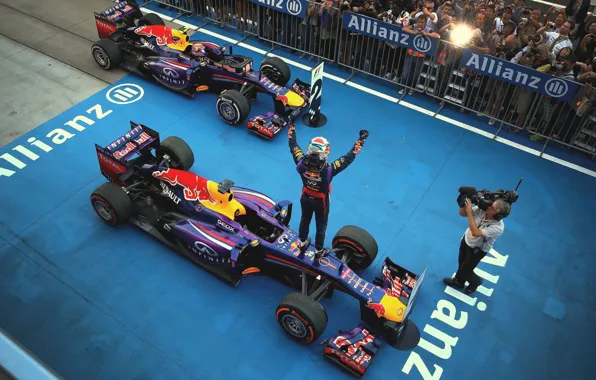 Japan, Formula 1, Red Bull, Vettel, Чемпион