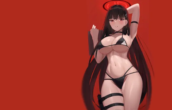 Hot, sexy, long hair, boobs, anime, breasts, big boobs, babe