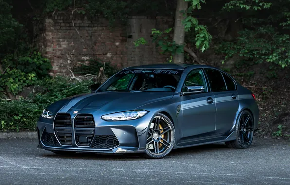 BMW, Blue, Front, BMW M3, Trees, Manhart, Manhart MH3 GTR
