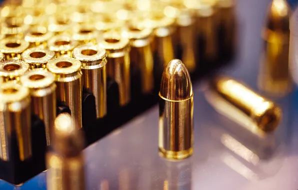 Metal, bullets, 9 mm